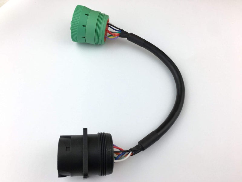 YPP 9pin J1939 Adapter Cable Type 1 Black Connector to Type 2 Green Connector for Truck Diagnostic Tool and ELD GPS Trackers - Image 4